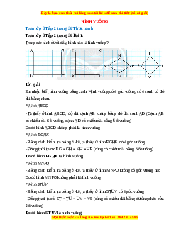 Giải Sgk Toán lớp 3 Bài 15: Hình vuông (Chân trời sáng tạo)