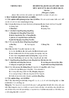 Bộ 3 đề thi giữa kì 2 Địa lí 9 Kết nối tri thức Cấu trúc mới