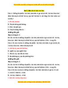 Trắc nghiệm GDCD 7 Bài 5 Chân trời sáng tạo: Bảo tồn di sản văn hóa