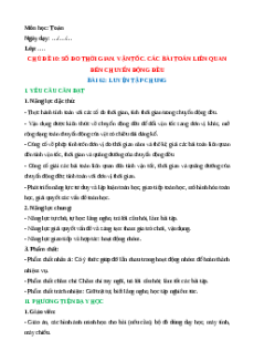 Giáo án Bài 62: Luyện tập chung Toán lớp 5 Kết nối tri thức