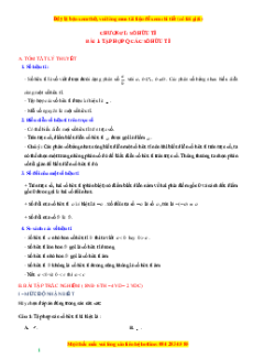 Phiếu bài tập tuần Toán 7 Cánh diều