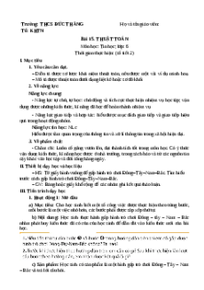 Giáo án Tin học 6 Bài 15 (Kết nối tri thức): Thuật toán