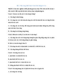 Trắc nghiệm Bài 2: Nội năng. Định luật I của nhiệt động lực học Vật lí 12 Đúng-Sai, Trả lời ngắn Kết nối tri thức  2025