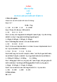 Bài tập cuối tuần Toán 4 Tuần 5 Cánh diều (có lời giải)