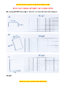VBT Toán lớp 3 Bài 53 (Cánh diều): Chu vi hình chữ nhật. Chu vi hình vuông