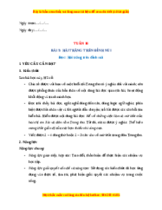 Giáo án Tuần 16 Tiếng Việt lớp 4 Chân trời sáng tạo