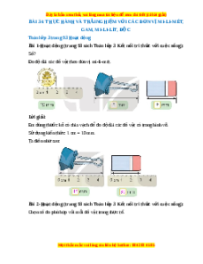 Giải Sgk Toán lớp 3 Bài 34: Thực hành và trải nghiệm với các đơn vị mi-li-mét, gam, mi-li -lít (Kết nối tri thức)