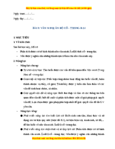 Giáo án Bài 8 Lịch sử 10 Chân trời sáng tạo (2024): Văn minh Ấn Độ cổ - trung đại