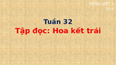 Giáo án Powerpoint Tập đọc: Hoa kết trái Tiếng việt lớp 1 Cánh diều