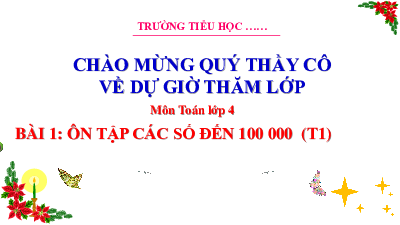 Bài giảng Powerpoint Toán lớp 4 Chân trời sáng tạo