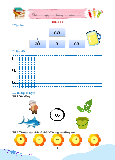 Bài tập hàng ngày Tiếng Việt lớp 1 Cánh diều (cả năm)
