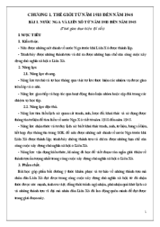 Giáo án Lịch sử 9 Kết nối tri thức (năm 2025) | Giáo án Lịch sử 9 mới, chuẩn nhất