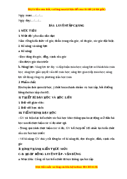 Giáo án Luyện tập chung trang 57 Toán 6 Kết nối tri thức