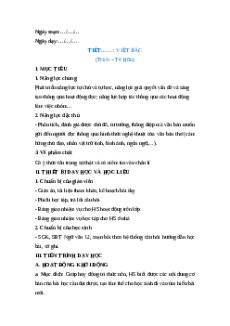 Giáo án Việt Bắc Ngữ Văn 12 Cánh diều