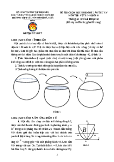 Đề thi HSG Vật Lí 11 Trường THPT Chuyên Biên Hòa