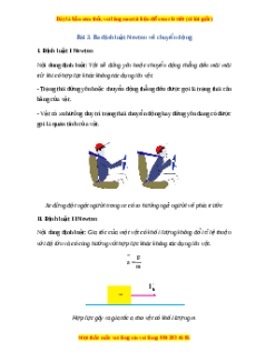 Lý thuyết Vật lí 10 Cánh diều Bài 3: Ba định luật Newton về chuyển động