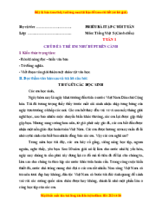 Bài tập cuối tuần Tiếng Việt lớp 5 Cánh diều Học kì 1