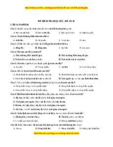 Đề thi cuối kì 1 Địa lý 10 Kết nối tri thức (đề 2)