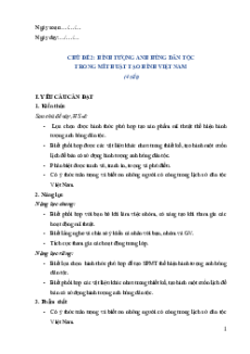 Giáo án Mĩ thuật lớp 5 Kết nối tri thức | Giáo án Mĩ thuật 5 mới, chuẩn nhất