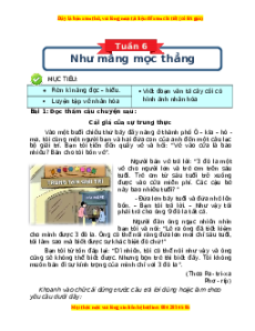 Bài tập cuối tuần Tiếng việt 4 Tuần 6 Cánh diều (có lời giải)