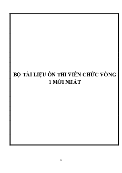 (Ôn thi Viên chức Mầm non) 43 Đề thi phần Kiến thức chung