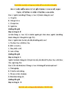 Trắc nghiệm Địa lý 7 Bài 17 Kết nối tri thức: Đặc điểm dân cư, xã hội Trung và Nam Mỹ, khai thác, sử dụng và bảo vệ rừng A ma dôn