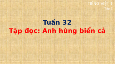 Giáo án Powerpoint Tập đọc: Anh hùng biển cả Tiếng việt lớp 1 Cánh diều