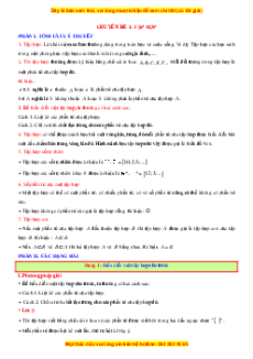 Chuyên đề dạy thêm Toán 6 Cánh diều mới nhất