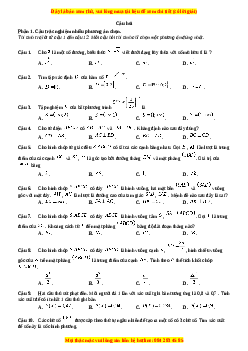 Đề thi Toán 11 Cuối kì 2 Chân trời sáng tạo cấu trúc mới (Đề 2)