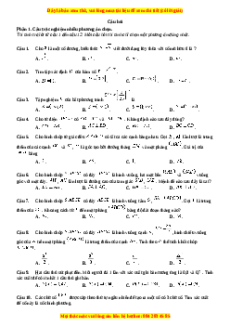 Đề thi Toán 11 Cuối kì 2 Chân trời sáng tạo cấu trúc mới (Đề 2)