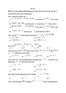 Đề thi giữa kì 2 Toán 12 Kết nối tri thức 2024 (Đề 9)