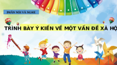 Giáo án Powerpoint Trình bày ý kiến về một vấn đề xã hội Ngữ văn 8 Chân trời sáng tạo