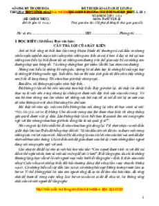 Đề thi thử tốt nghiệp Ngữ Văn trường THPT Tĩnh Gia 2 năm 2024