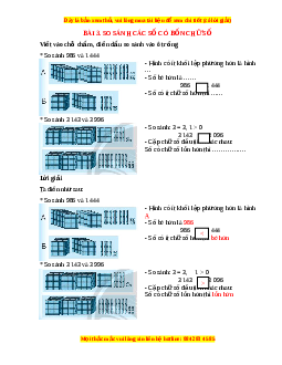 VBT Toán lớp 3 Bài 3 (Chân trời sáng tạo): So sánh các số có bốn chữ số