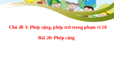 Giáo án Powerpoint Phép cộng Toán lớp 1 Chân trời sáng tạo