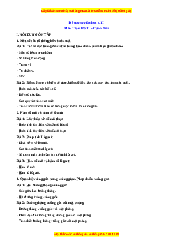 Đề cương ôn tập giữa kì 2 Toán 11 Cánh diều