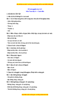 Đề cương ôn tập giữa kì 2 Toán 11 Cánh diều