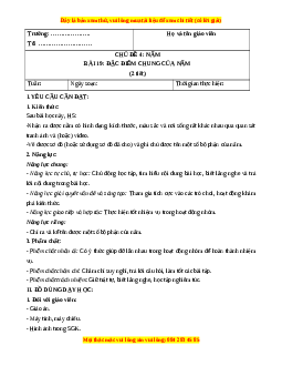 Giáo án Bài 19 Khoa học lớp 4 (Kết nối tri thức): Đặc điểm chung của nấm