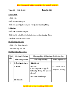 Giáo án Bài 135 Toán lớp 5: Luyện tập (Trang 143)