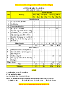 Đề thi cuối kì 1 Lịch sử & Địa lý 6 Kết nối tri thức - Đề 3