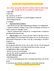 Giáo án Bài 4 Địa lí 6 Cánh diều (2024): Thực hành Đọc bản đồ, xác định vị trí của đối tượng địa lí trên bản đồ. Tìm đường đi trên bản đồ