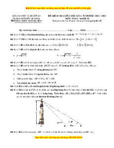 Bộ 6 đề thi giữa kì 1 Toán 10 TP Hồ Chí Minh có đáp án