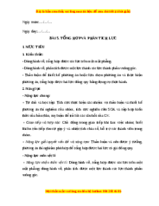 Giáo án Bài 5 Vật lí 10 Cánh diều (2024): Tổng hợp và phân tích lực