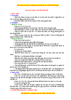 Giáo án Bài 20 Địa lí 10 Chân trời sáng tạo (2024): Cơ cấu dân số