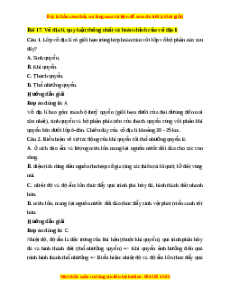 Trắc nghiệm Bài 17 Địa Lí 10 Kết nối tri thức: Vỏ địa lí, quy luật thống nhất và hoàn chỉnh của vỏ địa lí
