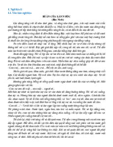 Ngữ liệu ngoài sgk lớp 11 phần Truyện ngắn