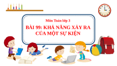 Giáo án Powerpoint Khả năng xảy ra của một sự kiện Toán lớp 3 Cánh diều