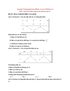Trắc nghiệm Giá trị lớn nhất và giá trị nhỏ nhất của hàm số Toán 12 Đúng-Sai, Trả lời ngắn Kết nối tri thức form 2025