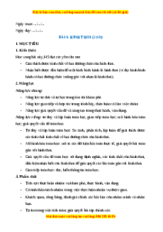 Giáo án Hình thoi Toán 8 Cánh diều