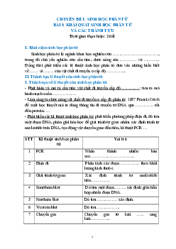 Vở ghi bài Chuyên đề Sinh học 12 Chân trời sáng tạo